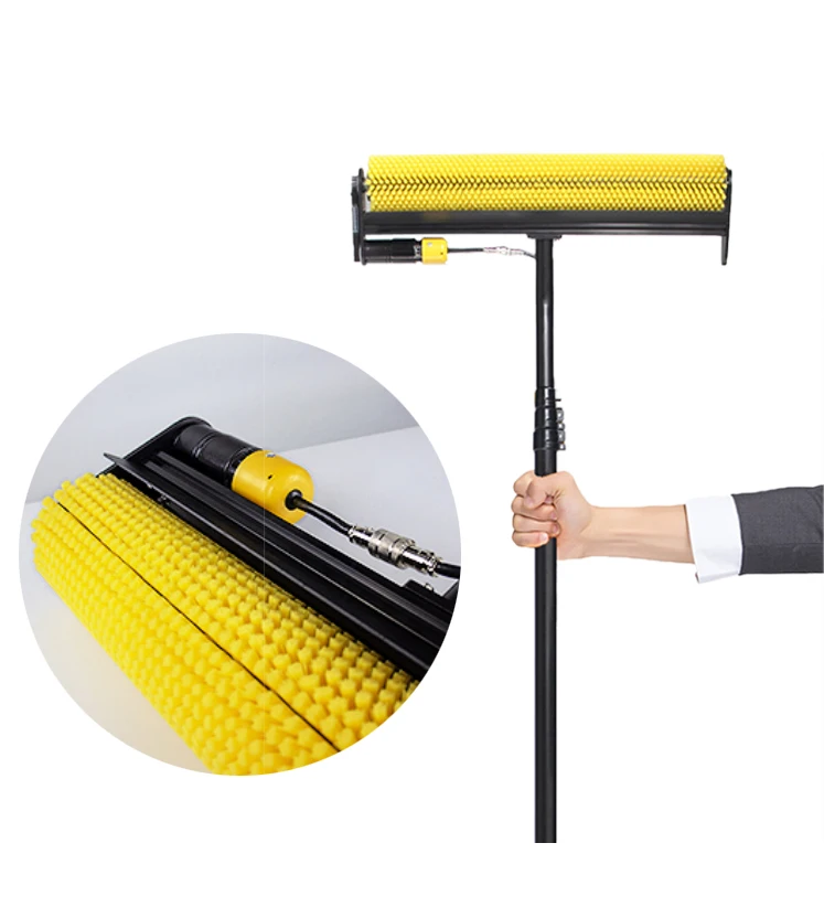 

Zhenda Factory Durable Brush 3.5m 5.5m 7.5m Telescopic Rod High Efficiency Solar Panel Electric Cleaning Roller Brushes