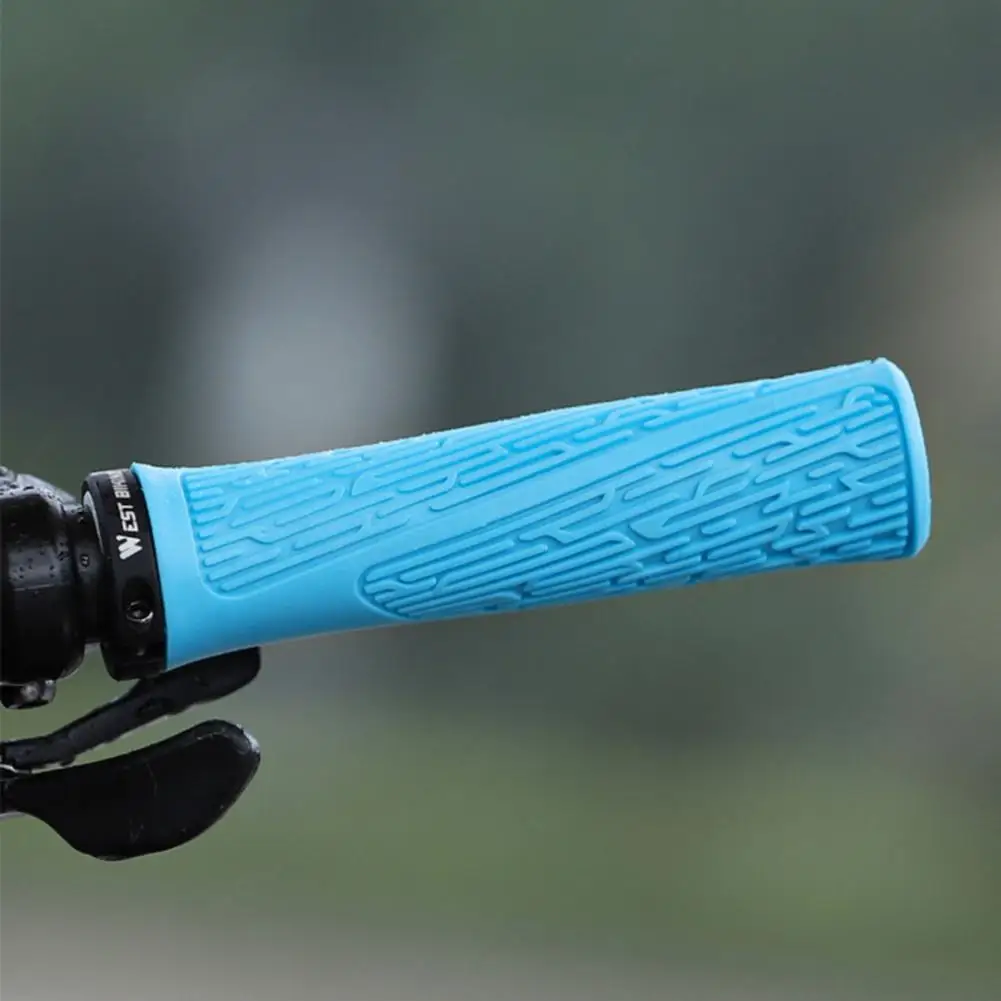 1 Pair Bike Grip Cover Versatile Rubber Bicycle Grip Bicycle Soft Rubber MTB Road Shockproof Handlebar for Bicycle