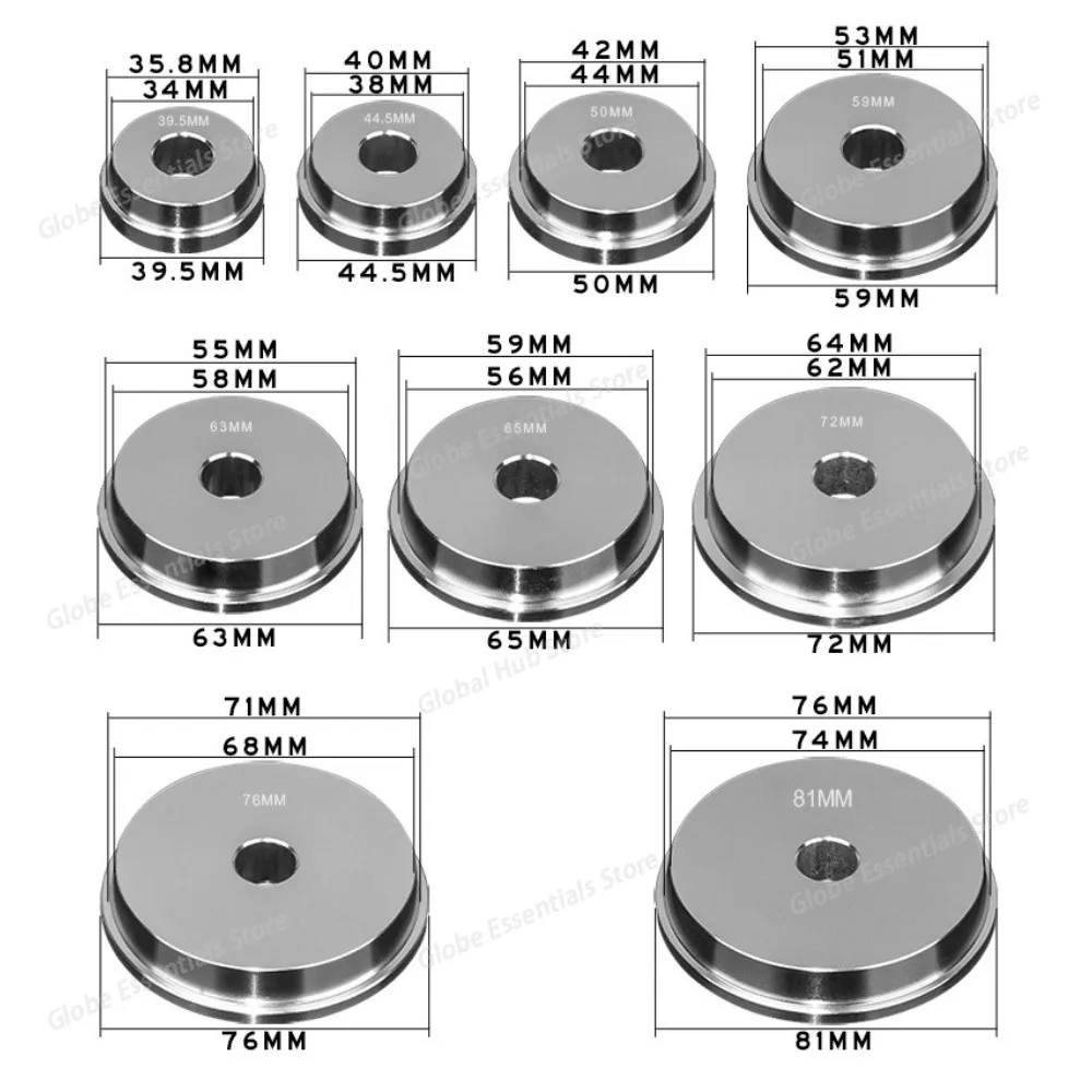 10-Piece Wheel Bearing Installation Tool Kit Tool for Press-Fitting Wheel Bearing Outer Races Seals Oil Seals and Rubber Sleeves