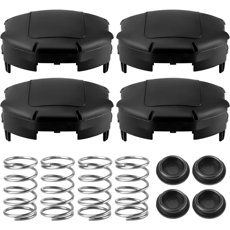 AT43-X472000070 Head Trimmer Weed Speed Feed Cap 400 And Spring Kit For Echo Weedeater String Spool Cover 4Inch Heads 4Pack