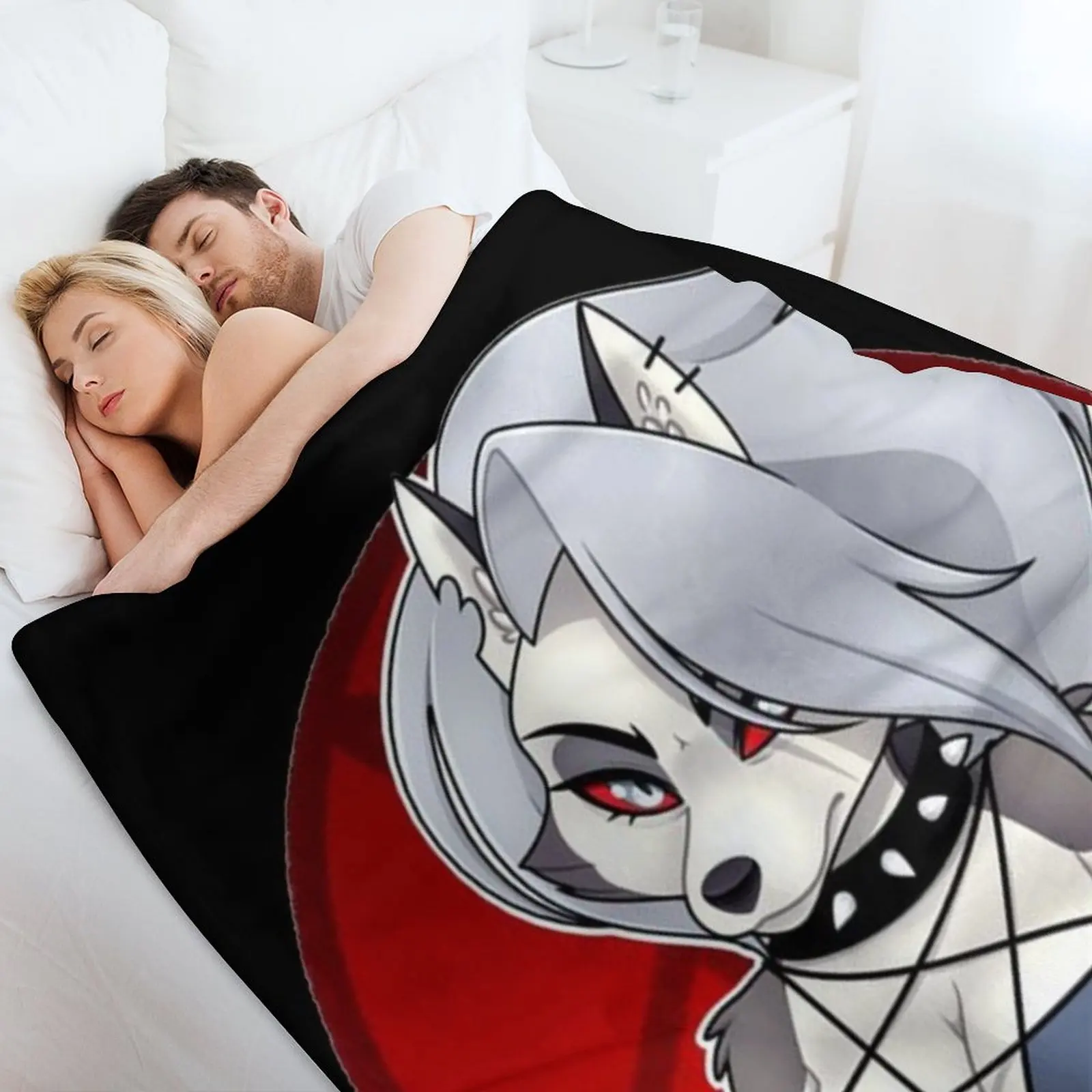 بطانية رمي Helluva Boss Loona، بطانيات لطيفة متعددة الأغراض للأطفال #4