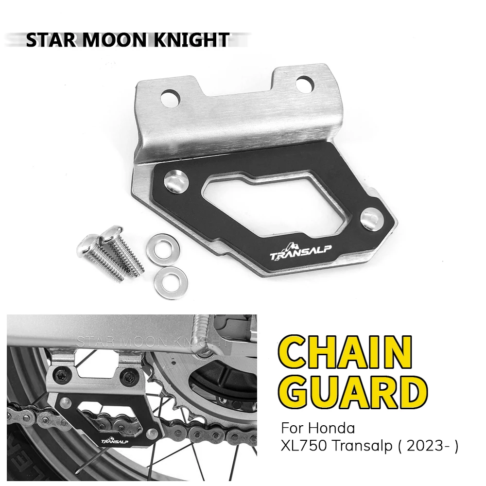 

For Honda XL750 Transalp 2023- Motorcycle Accessories Chain Guide Pulley Chains Stabilizer Chainring Protector Guard Cover