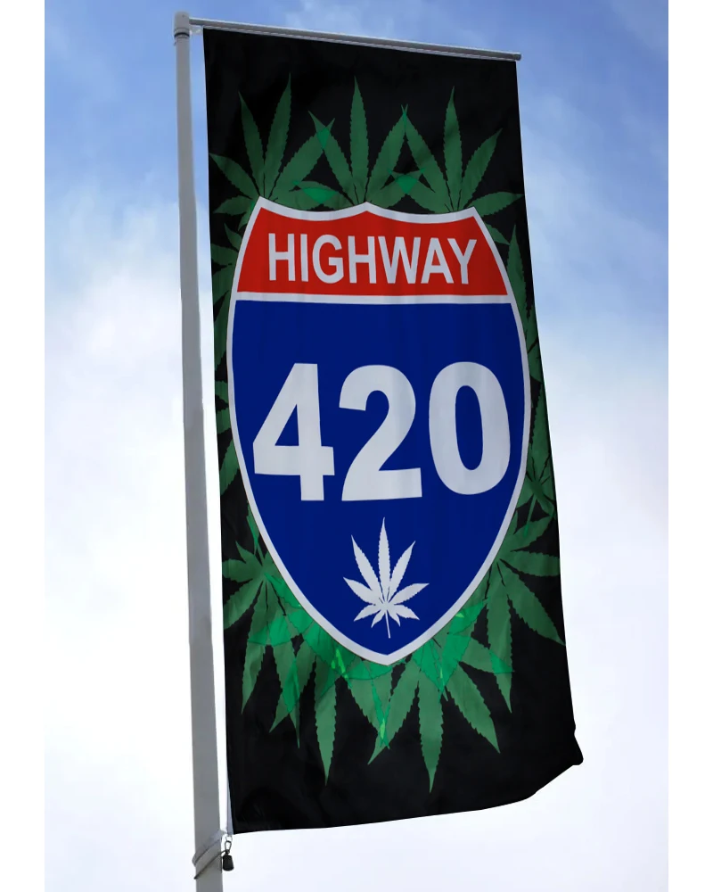 60x90cm 90x150 Highway 420 Weed Flag Banner Tapestry