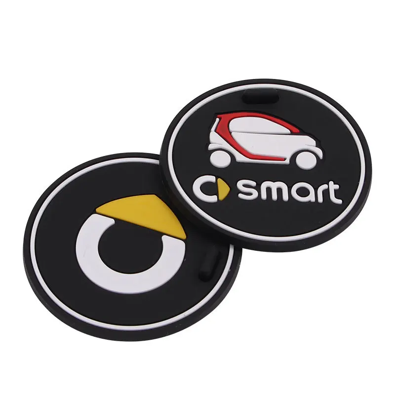 Bechermatten, rutschfeste Matte für Smart 453 Fortwo Forfour, fluoreszierendes Logo, Aufbewahrung, Anti-Stress-Slip-Abdeckungen, Auto-Styling – Detail 5