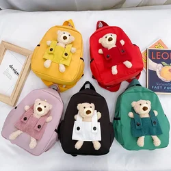 Toddler Backpack Plush Bear Preschool Bag Kids Backpack for Boys Girls Cute Mini Child’s Bag Backpacks