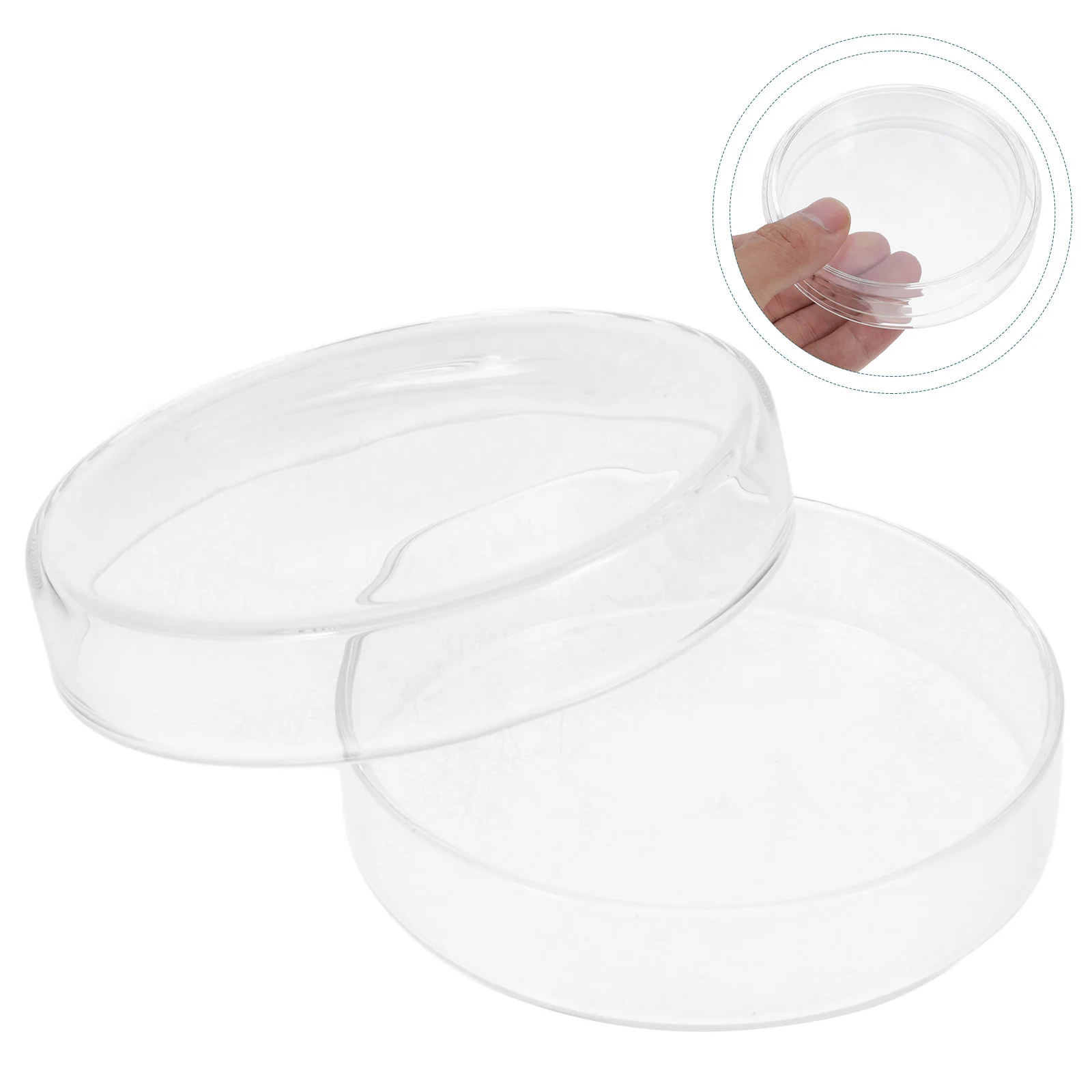 

Glass Petri Dish High Borosilicate Material Tissue Culture Plate Smooth Surface Resistant Wear Laboratory Agar Plates