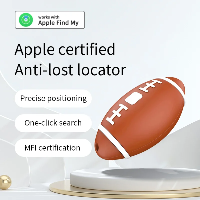 Smart Rugby Anti-lost Find My Keys Bag Wallet Air-Tag With MFi Certificate Global Real-Time Positioning Tracker For IOS Device