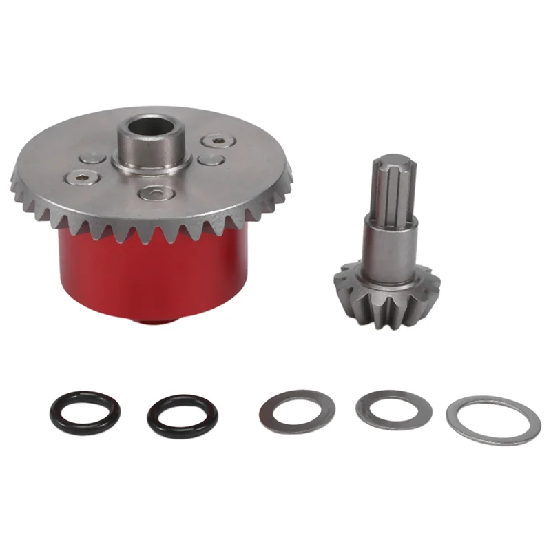 

B87B-6X Metal Diff Case Diff Gear 37T Input Gear 13T For ARRMA 1/10 Kraton Senton Big Rock Granite Outcast 4X4 Parts,1