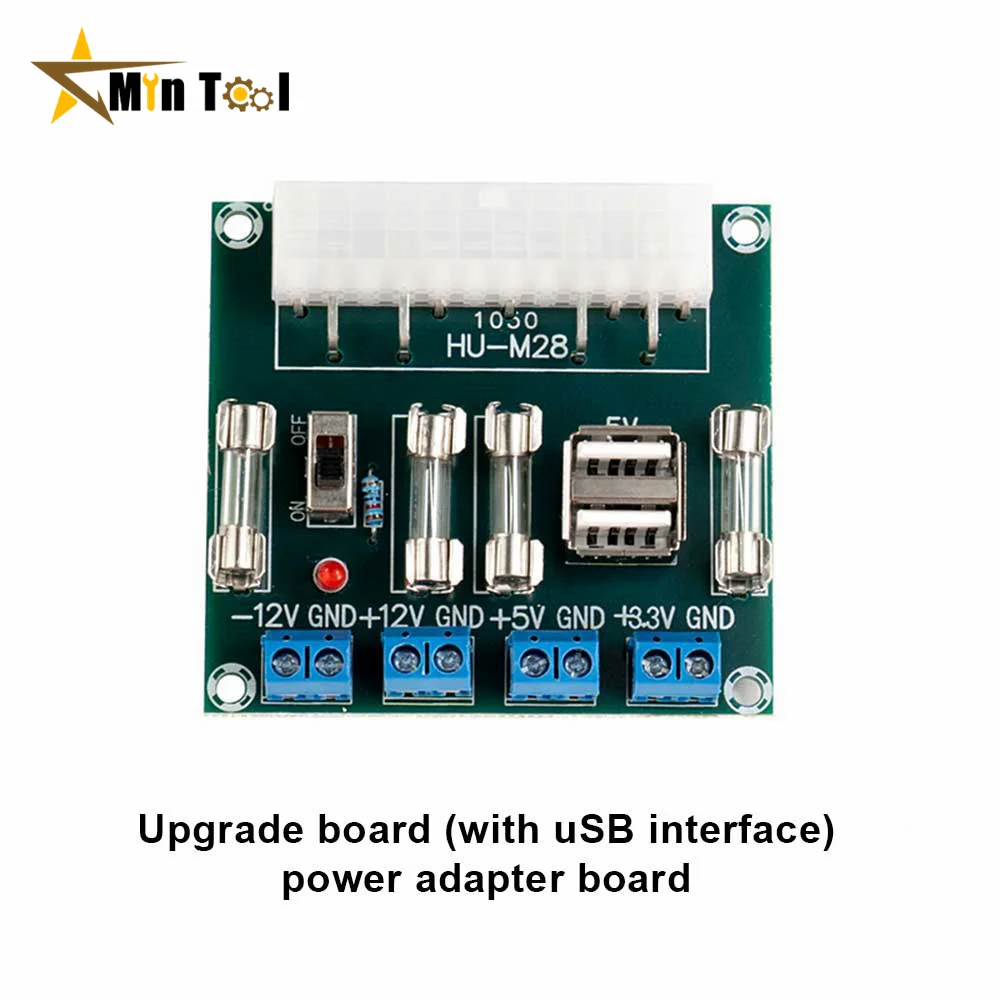 HU-M28W Desktop PC Power ATX Transfer Board Power Adapter Supply Test Module Power Supply Accessories