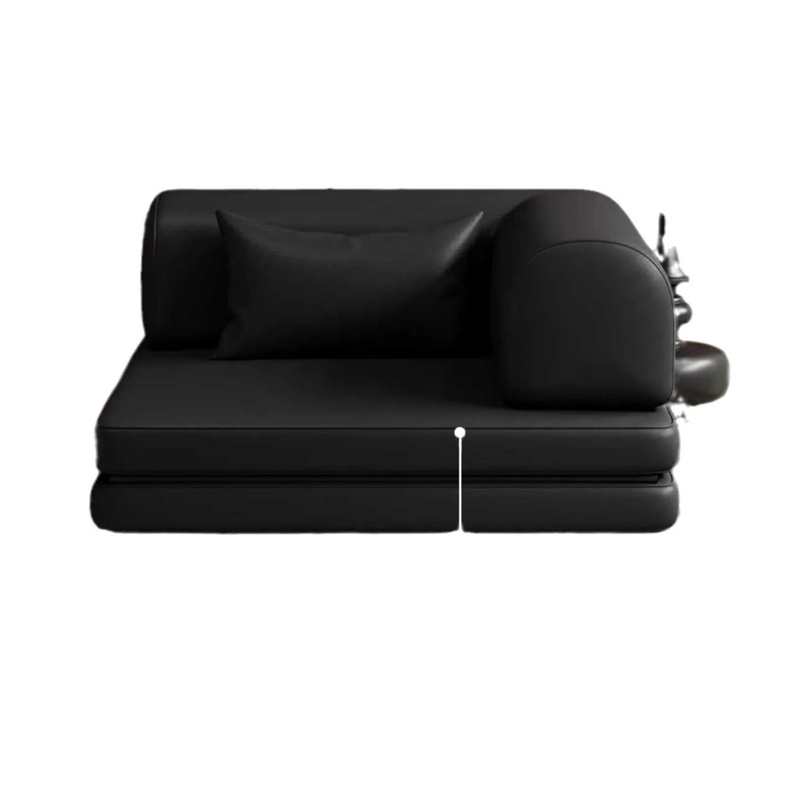 

French medieval solid wood sofa living room small apartment balcony princess foldable single sofa bed integrated dual-use