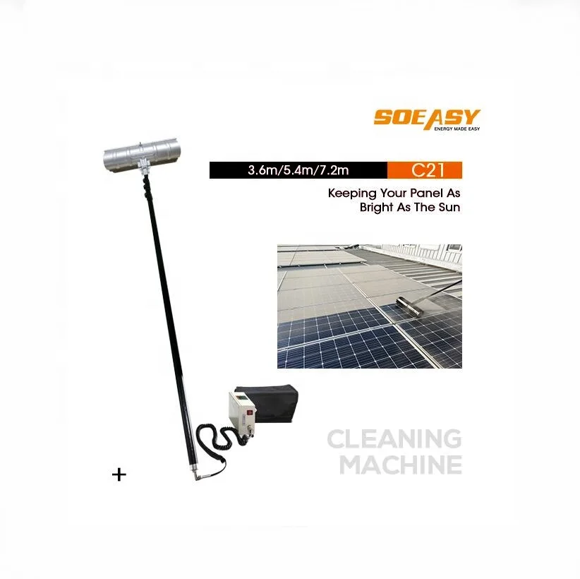 Automatic Solar Panel Cleaning Machine Robot with Module Brush 3.6m/5.4m/7.2m