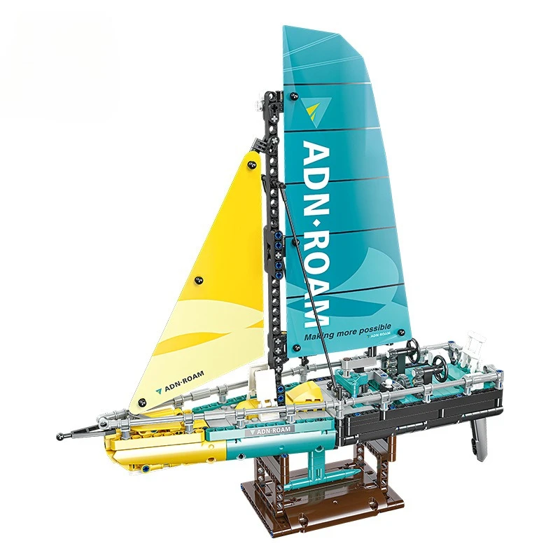 

58123-24 Парусная лодка серии собранная детская китайская игрушка-строительный блок для мальчиков декоративная модель подарок