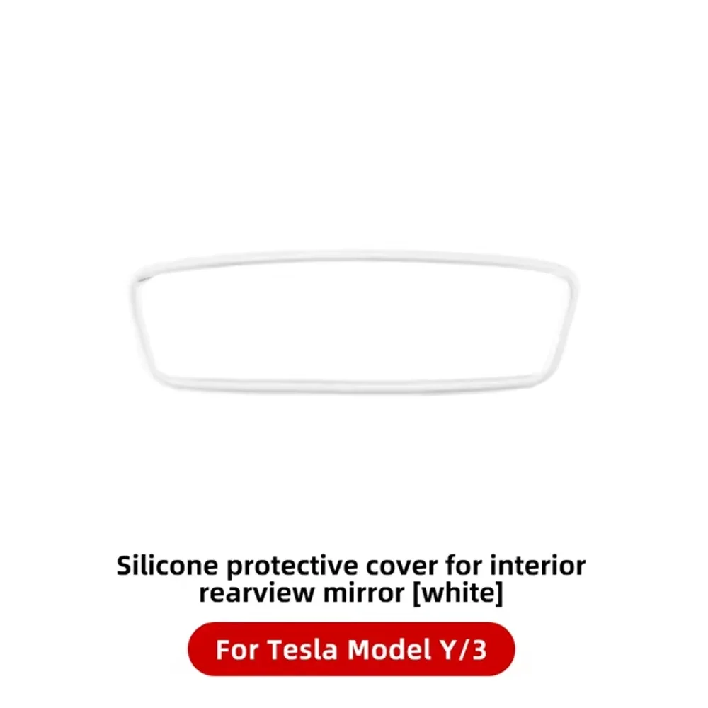 Für Tesla Modell Y Rückspiegel Schutz Rahmen Silikon Rückspiegel Abdeckung Hülse Tesla Nicht-Slip Dekoration Zubehör – Detail 7