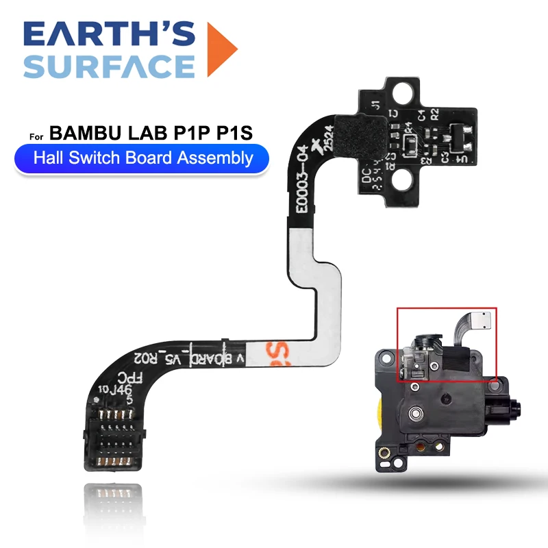Hall Switch Board Assembly For Bambu Lab P1S P1P Extruder Filament Sensor Replacement Parts For Bambulab P1 Series 3D Printer