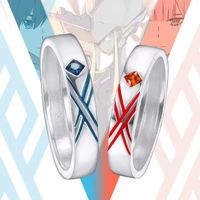 Anime Darling In The Franxx Ring HIRO ZERO TWO Cosplay Adjustable Unisex Couple Lover Rings Jewelry Gift Party  Accessories