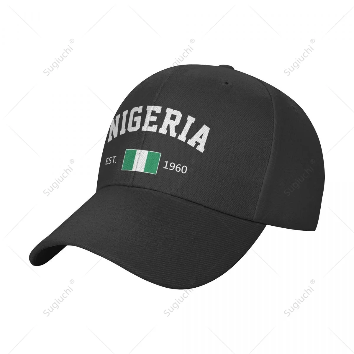 Unisex Baseball Cap Nigeria EST.1960 Independence Day Wild Sun Shade Peaked Adjustable Outdoor Caps for Men Women