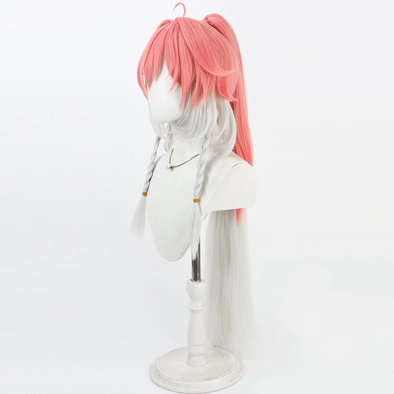 Game Wuthering Waves Changli Cosplay Wig Halloween Party Prop Synthetic Hair Heat Resistant Fiber + Wig Cap