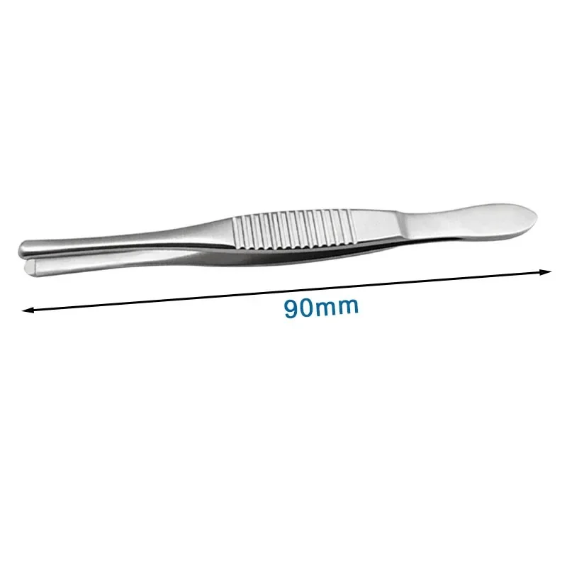 

GREATLH Ophthalmic Tool Stainless Steel Eyelash Forceps Eyelash Tweezers Ophthalmic Instrument 9cm