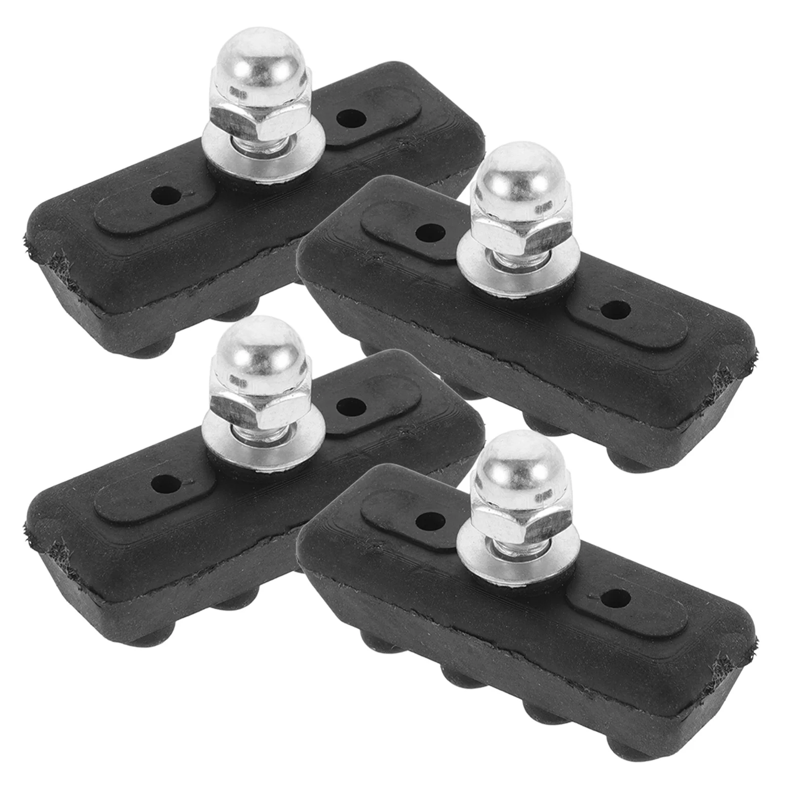 

4pcs Bicycle Brake Replacement Pad Durable Metal Rubber Wear Resistant Smooth Braking Road Mountain Electric Bike Disc Brake