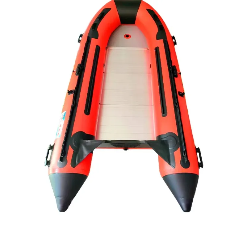 

Water Outdoor River Kayak Rowing Inflatable Assault Boat Aluminum Alloy Base Speed Rescue Lifeboat Folding Fishing Boat