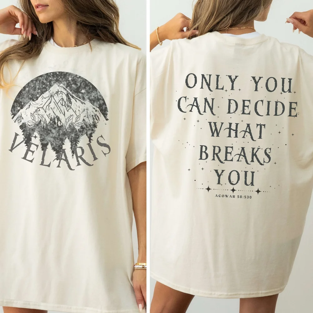 

Women Cotton T Shirt Night Court T-Shirt,City of the star light Starlight Sarah Apparel Fantasy Reader Bookish Printed T Shirt