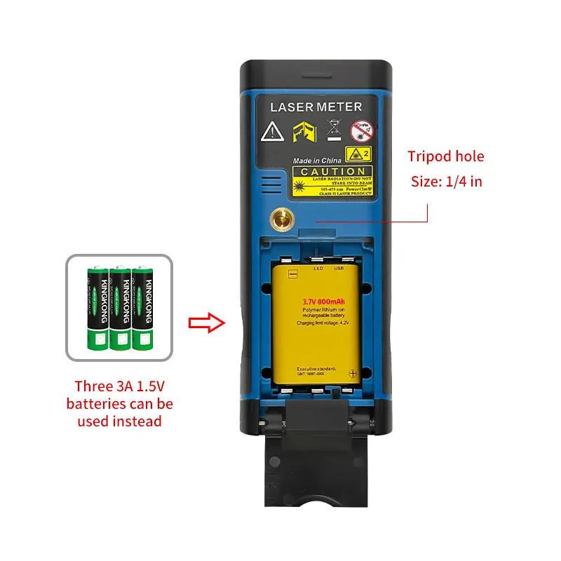 ARTBULL Long Distance Green Laser Rangefinder 100m 200m with Camera Color Screen Rechargeable Distance Meter