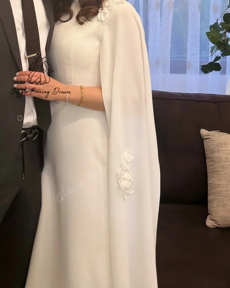 Giggle Chiffon A-line O-neck Lace Appliques  Classic Elegent Prom Gown Knee Length Evening Party Dresses for Women 2023