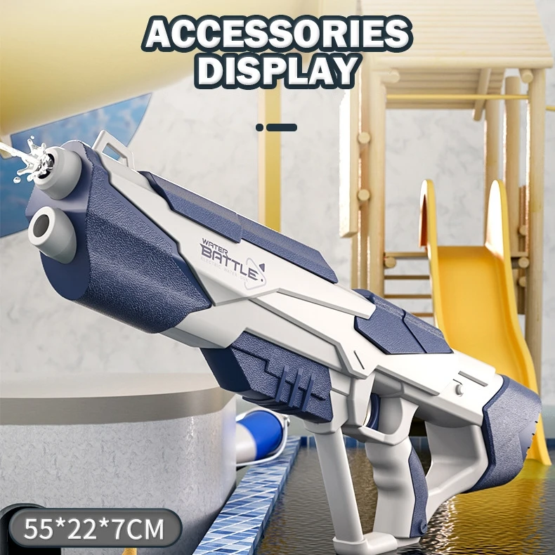 ألعاب مسدس المياه الكهربائية للأولاد والبنات في الهواء الطلق لعبة معركة المياه على الشاطئ تخزين المياه التلقائي مسدسات المياه الرش للأطفال