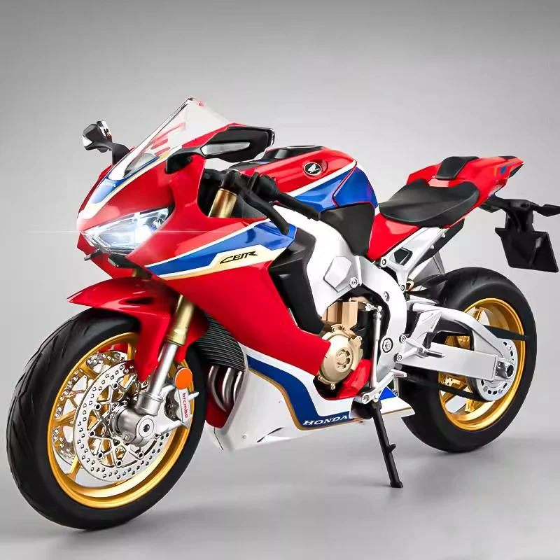 

1:9 CBR1000 S1000RR H2R Motorcycle Model Toy Car Alloy Diecast Wheel Steering Shock Absorption Vehicle Kids Collection Gifts
