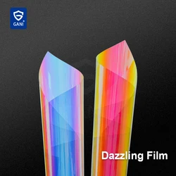 Iriserende Raamfolie Huisdier Transparant Regenboog Kleur Glas Vinyl Holografische Glossy Zelfklevende Kleurrijke Venster Tint Voor Thuis