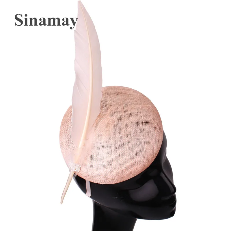 4 Layer Sinamay Nice Women Fascinator Hat Headband Ladies Cocktail Headpiece Ladies Wedding Church Race Tea Hair Accessories