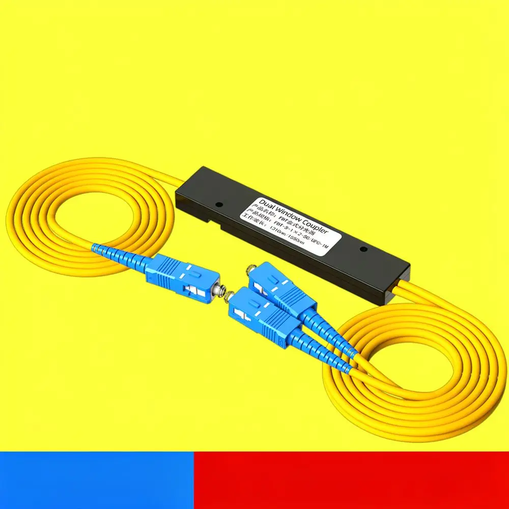 Telecommunication Fiber Splitter 1x2 SC Connector Reliable Networking Passive Component For FTTH Installations