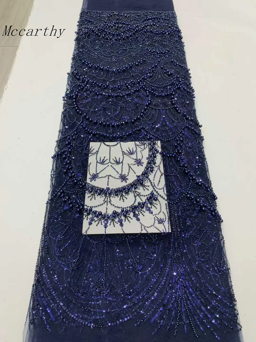 الفرنسية الأفريقية العريس أقمشة الدانتيل مطرز عالية الجودة التطريز للنساء فستان الزفاف النيجيري الترتر أقمشة الدانتيل 5 ياردة #1