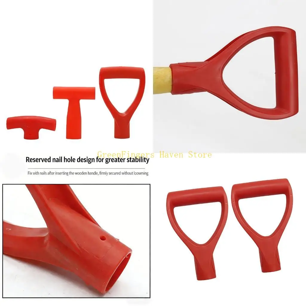 F68D Ergonomic Design D-Shaped Grip Plastic Shovel Handle For Garden And Snow Shovels
