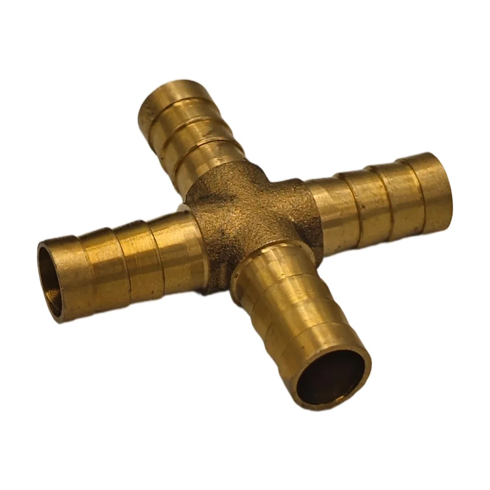 Type of Copper Pipe Fittings, Four-way Joint, Cross Hose Joint, Pagoda Joint 4 6 8 10 12 16 19mm