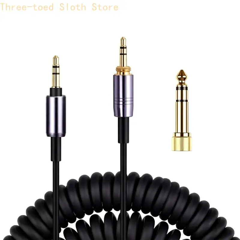 Ersatz-3,5-mm-Kopfhörerkabel für MDR-WH1000XM3 MDR100ABN, Spiraldesign E74A – Detail 3