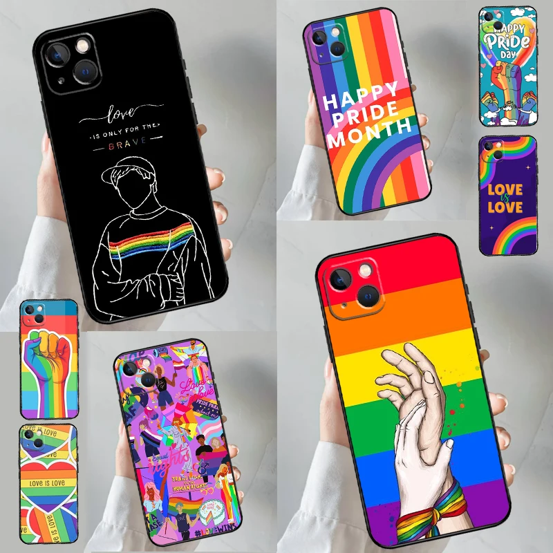 LGBTQ Lesbian Gay Pride Rainbow Case For Samsung Galaxy A36 A56 A16 A26 A17 A57 A15 A35 A55 A53 A33 A13 A34 A54 A14 A32 A52