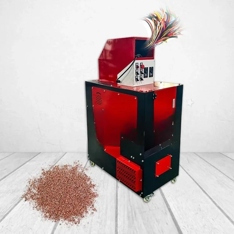 آلة تحبيب الكابلات النحاسية الصغيرة عالية الأداء آلة تقطيع الكابلات الصغيرة آلة تحبيب الأسلاك النحاسية 30-40 كجم/ساعة