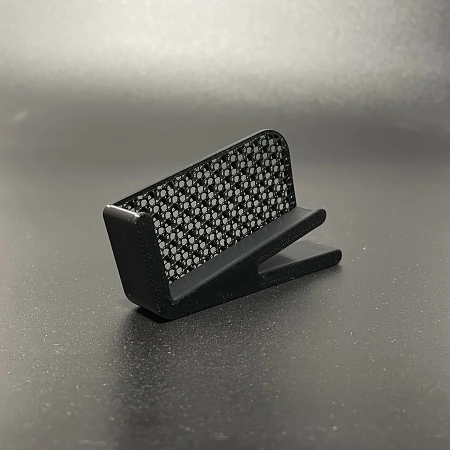 Lattice Pattern Desktop Business Card Storage Rack Large Capacity Card Holder For Office Meetings Business Networking Scenes