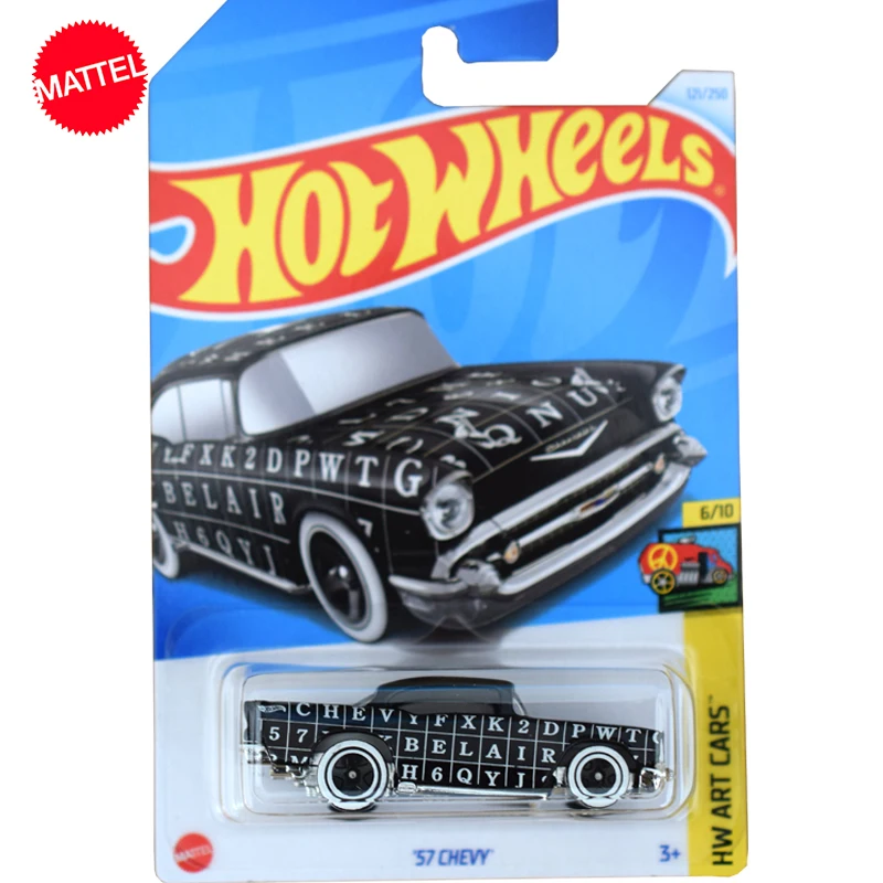 Original Mattel Hot Wheels Car 1/64 Metal Diecast 121/250 C4982 \'57 Chevy Voiture Model Toys for Boys Collection Birthday Gift