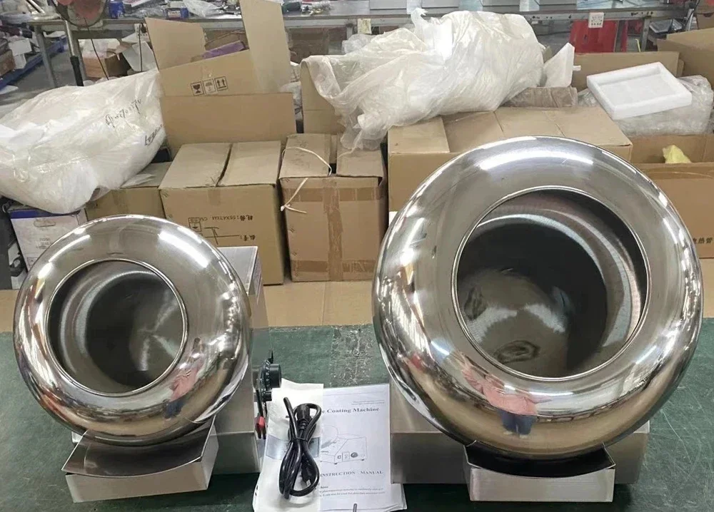 40cm Roller Chocolate Sugar Coasting Machine Commercial Small Candy Coater Machine Chocolate Dragee Machine