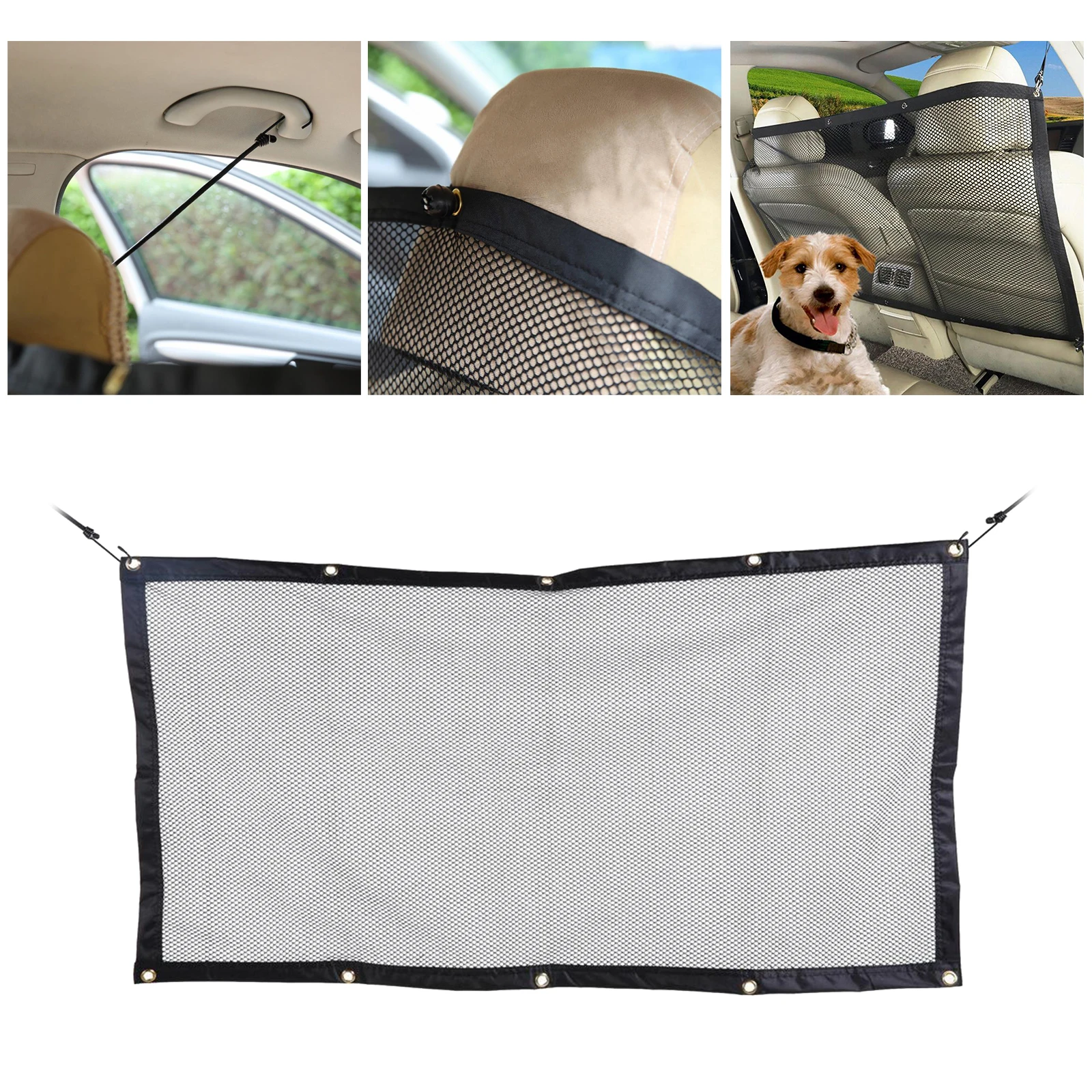 Dog Car Net Barrier Adjustable Mesh Pet Protection Auto Car Barrier