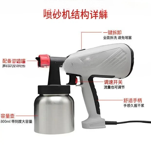 Sandblasting Machine Baking Small Cakes West Point Mousse French Home Commercial Dessert Chocolate Bread Egg Liquid Spray Gun