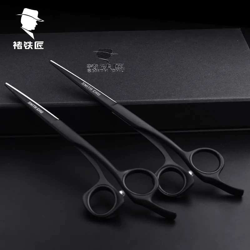 Smith Chu High Quality Hairdressing 6 Inch 440C Stainless Steel Professional Salon Barbers Cutting Scissor Hair Scissors Set