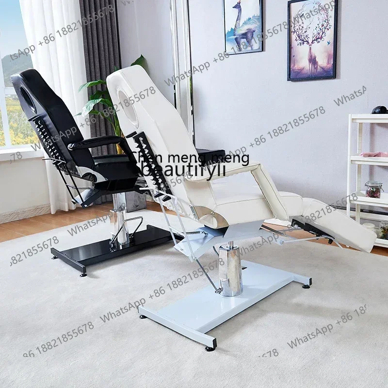 

2003Салон красоты Складная кровать для лица Многофункциональный диван для татуировки Гидравлический лифтинг Красота Тату-кровать