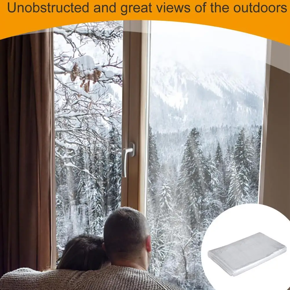 Indoor Window Pe Film Durable Easy-to-install Winter Window Insulation Film for Indoor Use Transparent Tear for Efficient