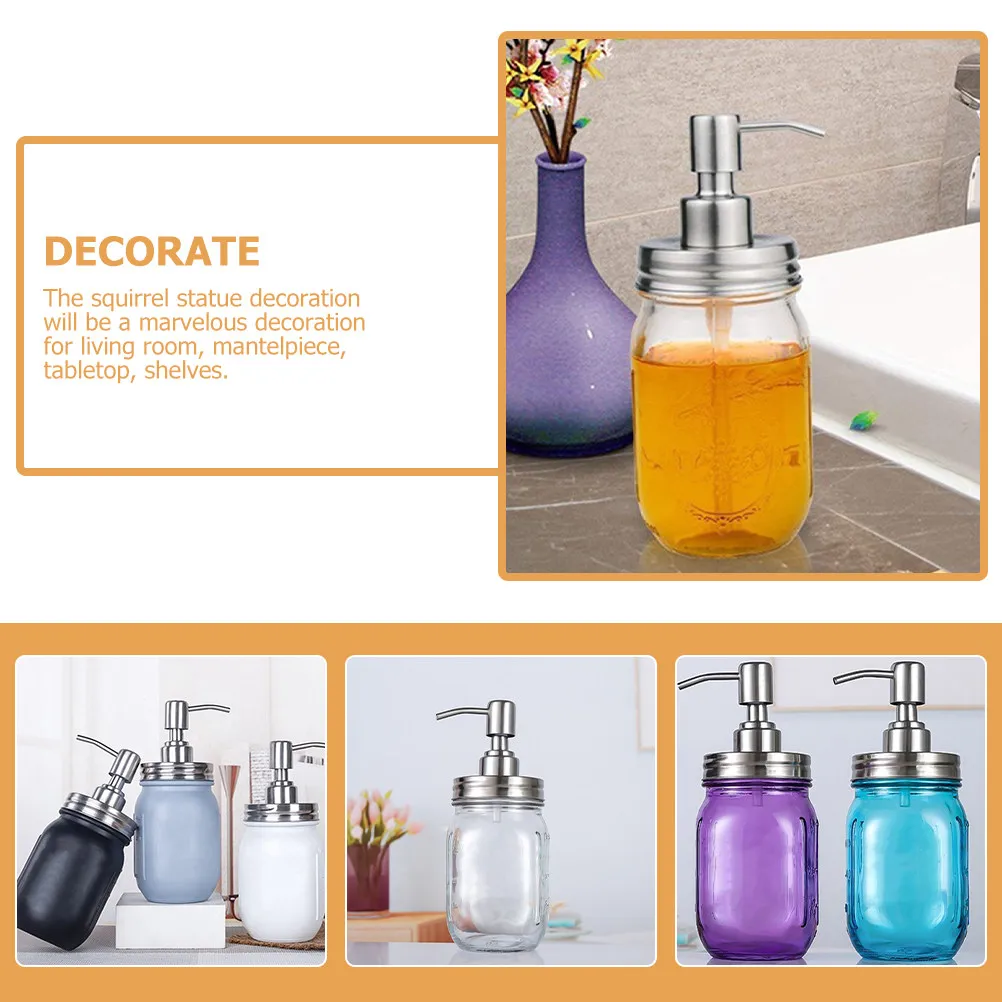 

4Pcs Mason Jar Pump Lid Replacement Soap Pump Bottle Pressing Pumps for Lotion Shampoo Dispenser Kitchen Bathroom Use