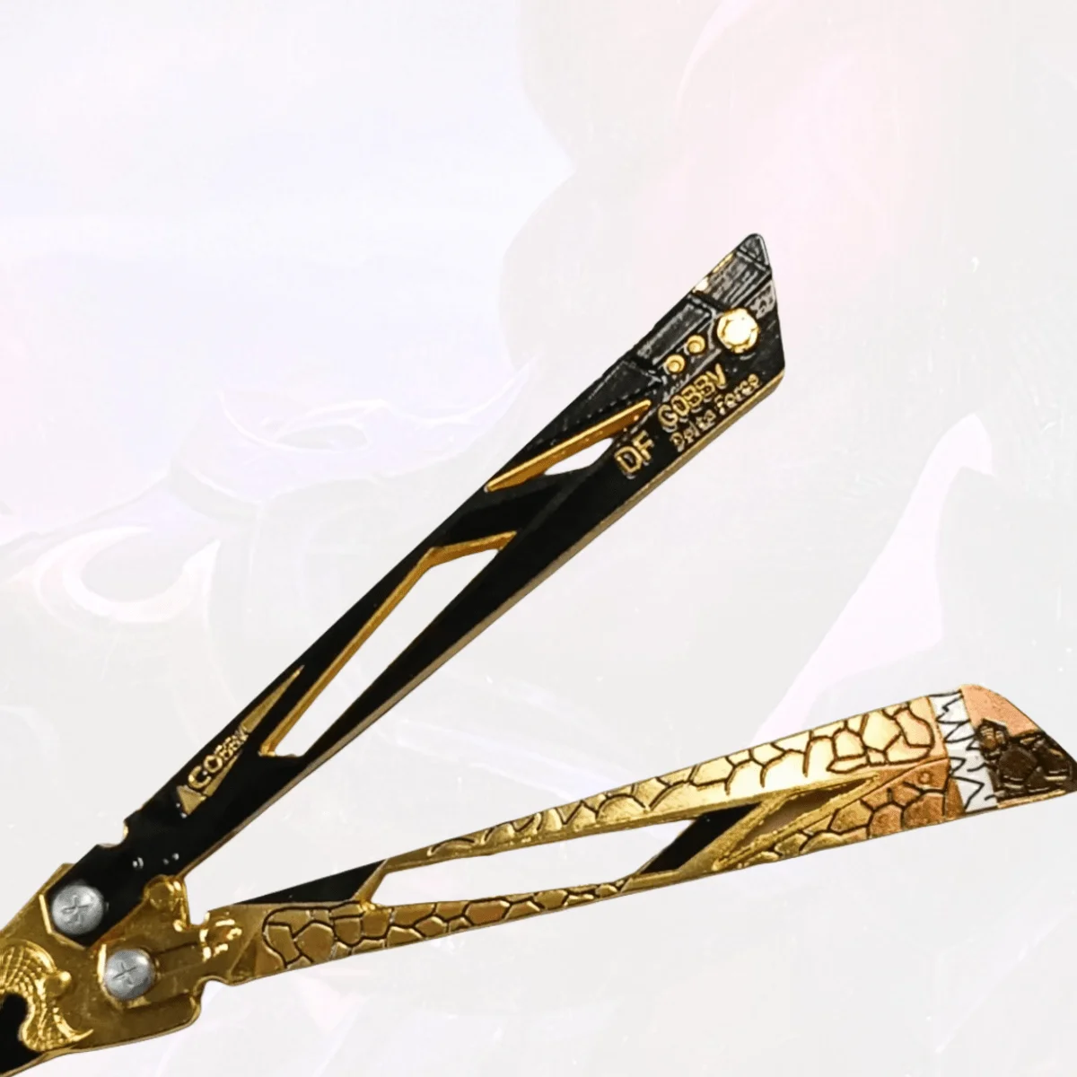 ดาบคาตานะโลหะเดลต้าฟอร์ซ ชาโดว์เบลด ขนาด 8.6 นิ้ว ดาบคาตานะ ดาบซามูไร ดาบนินจา ของแท้ อุปกรณ์คอสเพลย์ ของเล่นประกอบฉาก