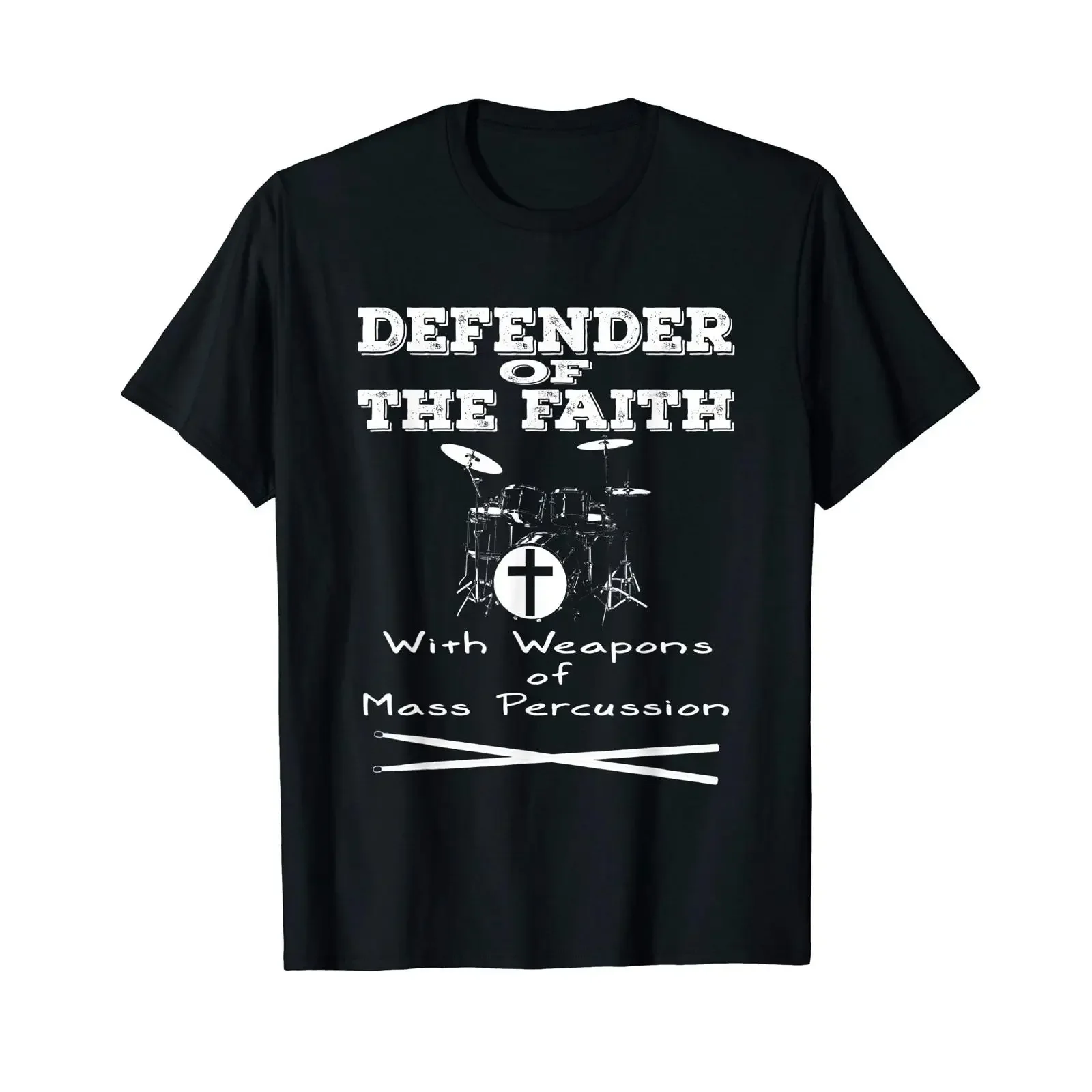 Defender Of The Faith With Weapons Mass Percussion T Shirt vintage Washed Unisex Stretched graphic Soft designer clothes