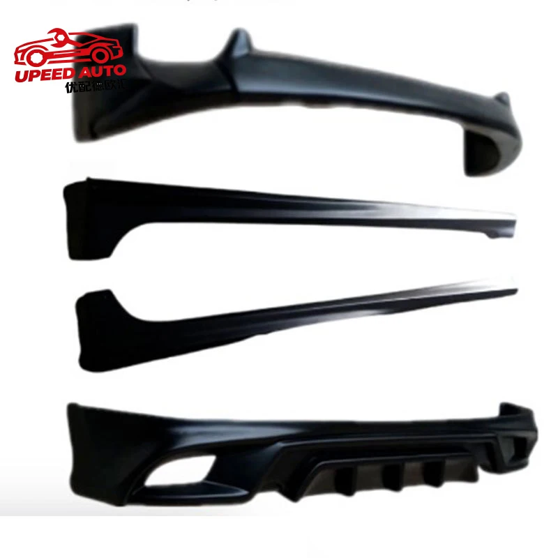 

Suitable for 16-19 Toyota Yaris body kit exterior parts, thickened front lip spoiler, rear lip, side skirts, car modification pa